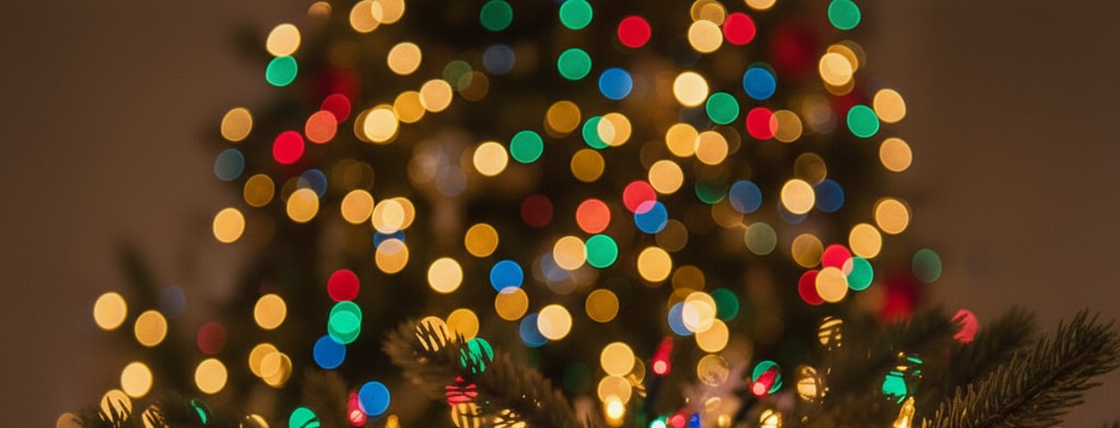 bokeh christmas lights Sacramento