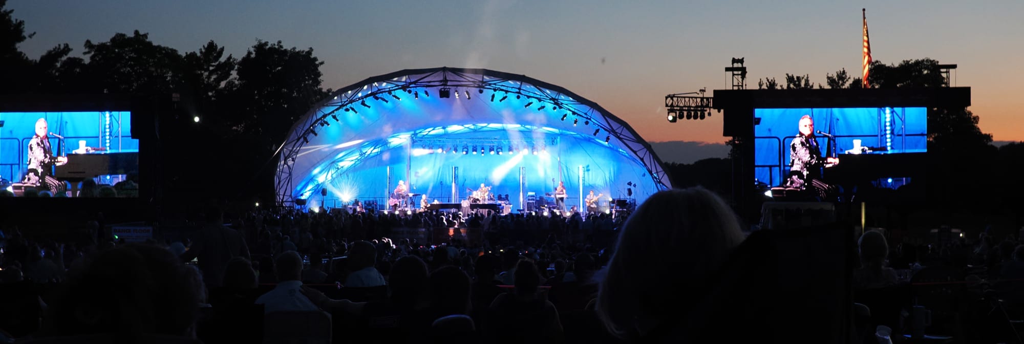 outdoor concert venue at sunset Sacramento